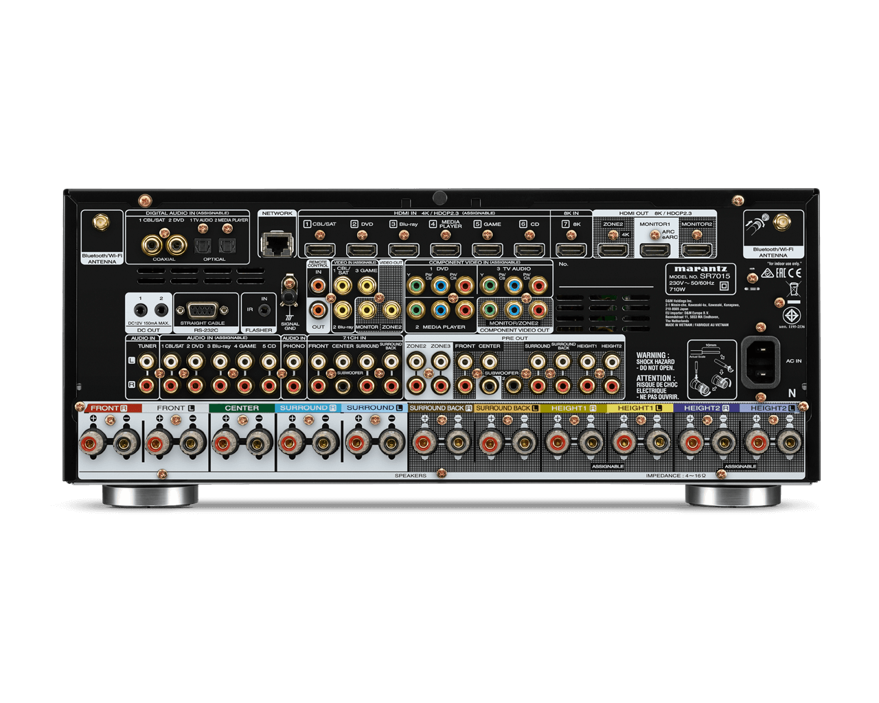Renewed Marantz SR7015 9.2-Channel 4K Ultra HD AV Receiver with  Alexa and HEOS 