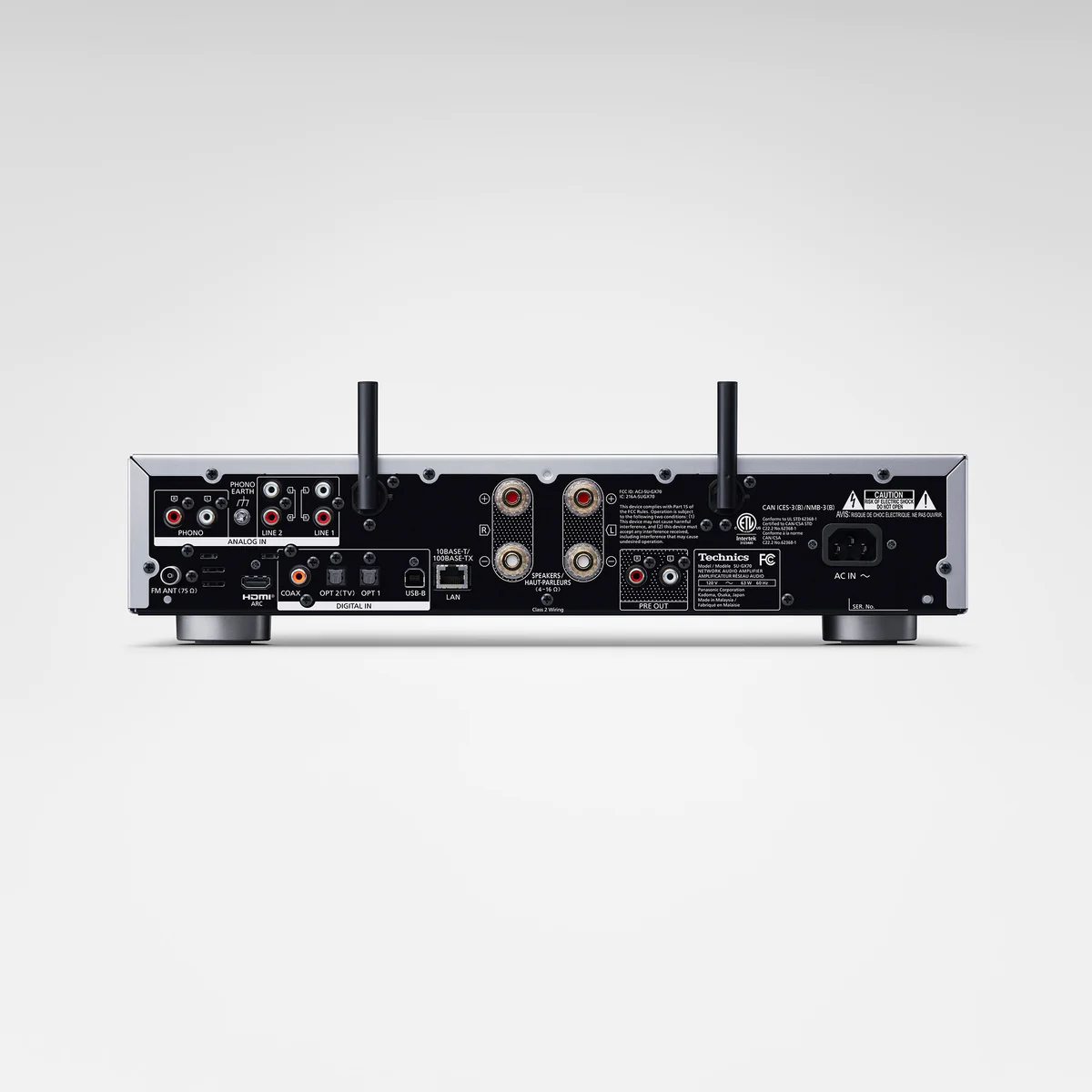 Technics SU-GX70 Integrated Amp Back